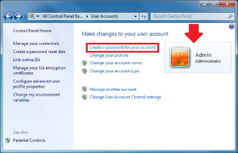 Các bước thiết lập mật khẩu đăng nhập trên Windows 7