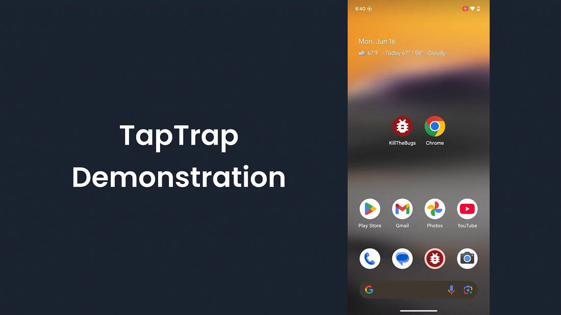 Kỹ thuật tấn công TapTrap mới trên Android